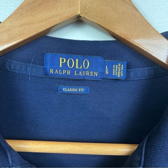 Polo by Ralph Lauren Men's Navy Blue Shirt - Picture 2 of 5